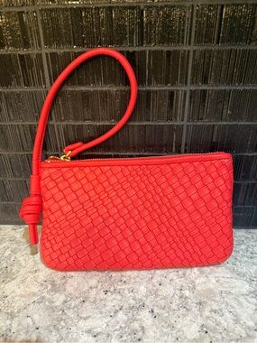 Vera Bradley Knotted Leather Wristlet - Cayenne